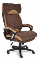 Кресло DUKE флок/ткань, коричневый/бронза, 6/TW-21 фото Кресло DUKE флок/ткань, коричневый/бронза, 6/TW-21. Фото №1