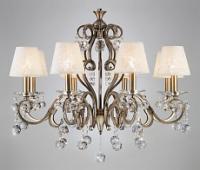 Подвесная люстра Eurosvet Eileen 1448/8 античная бронза Strotskis фото Подвесная люстра Eurosvet Eileen 1448/8 античная бронза Strotskis. Фото №1