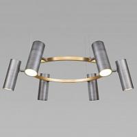 Подвесная люстра Eurosvet Spacer 90103/6 матовый серый/золото