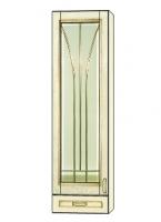 Шкаф настенный Злата ЗТ-4040/В (-01). Фото №1