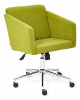 Кресло MILAN хром флок , олива, 23