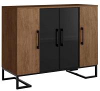 Тумба под оргтехнику Loft Дуб Табак. Фото №1