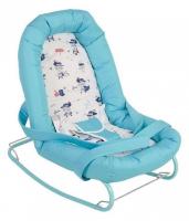 Шезлонг детский Polini kids Коты, голубой