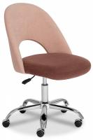 Кресло LATINA флок , бежевый/коричневый, 7/6