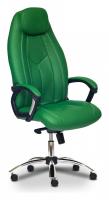 Компьютерное кресло BOSS люкс хром кох/зам зеленый/зеленый перфорированный, 36-001/36-001/06 фото Компьютерное кресло BOSS люкс хром кох/зам зеленый/зеленый перфорированный, 36-001/36-001/06. Фото №1