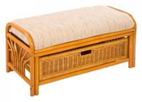 Пуф с подушкой цвет каркаса Коньячный, цвет подушки сиденья Бежевый фото Пуф с подушкой цвет каркаса Коньячный, цвет подушки сиденья Бежевый. Фото №1