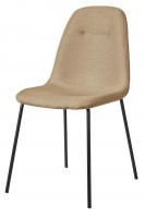 Стул C-1101 бежевый/матовый черный