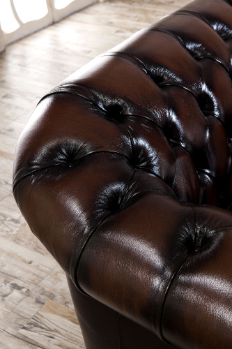 Диван B-128 лавсит (2-х местный) коричневый. Фото №11