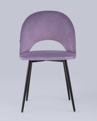 Стул Меган велюр сиреневый. Фото