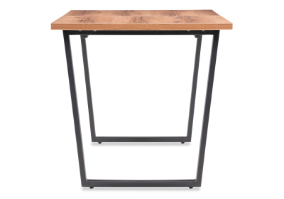 Стол деревянный Лота Лофт 140 25 мм дуб делано темный / матовый черный фото Стол деревянный Лота Лофт 140 25 мм дуб делано темный / матовый черный. Фото №4