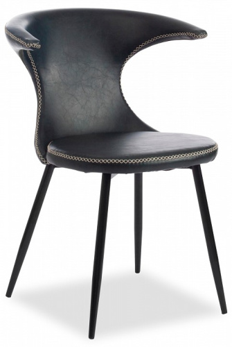 Стул FLAIR (mod. 9020) экокожа/металл, 60 х 56 х 78 см , зеленый 14/черный  (поставляется по 4 шт). Фото №1