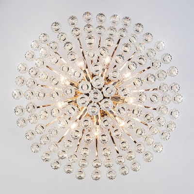 Потолочная люстра Eurosvet Ostiniya 3299/9 золото/прозрачный хрусталь Strotskis. Фото №2