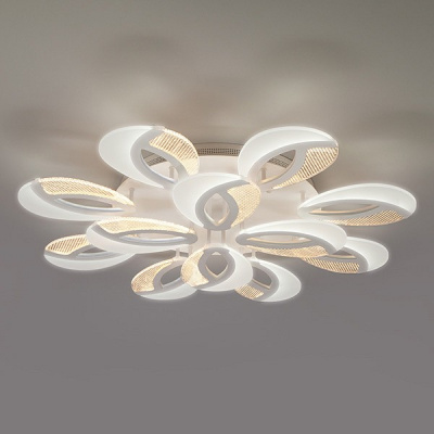 Потолочная люстра Eurosvet Flake 90140/12 белый 168W фото Потолочная люстра Eurosvet Flake 90140/12 белый 168W. Фото №2