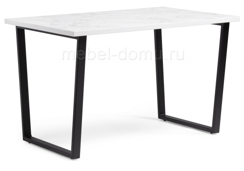 Стол деревянный Лота Лофт 120 25 мм сабия / черный матовый. Фото №1