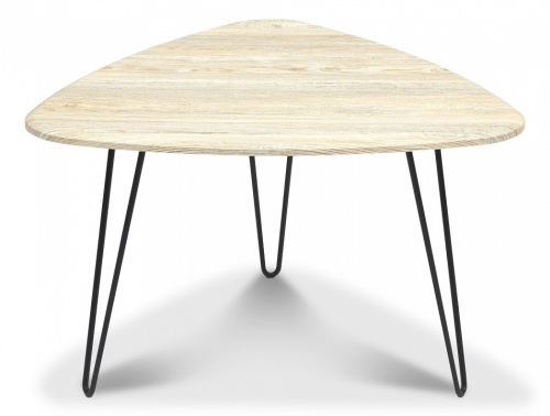 Стол журнальный SODUS МДФ/металл, 70*73*45 см, Скания натуральная (ножки черные). Фото №1