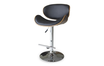 Стул барный JY1076 черный/хром фото Стул барный JY1076 черный/хром. Фото №5