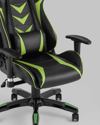 Кресло игровое TopChairs Corvette зеленое. Фото №8