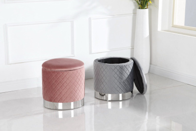 Пуф FS-006-40SV серый. Фото