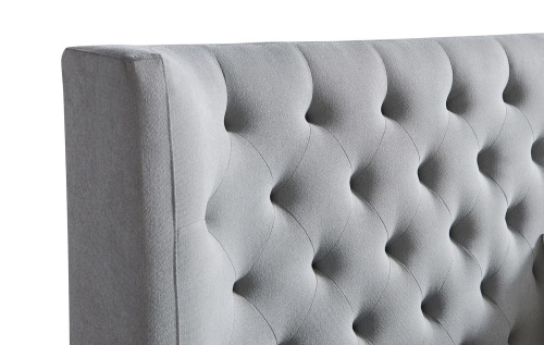 Кровать GC1726 серая с ящиком для белья. Фото №10