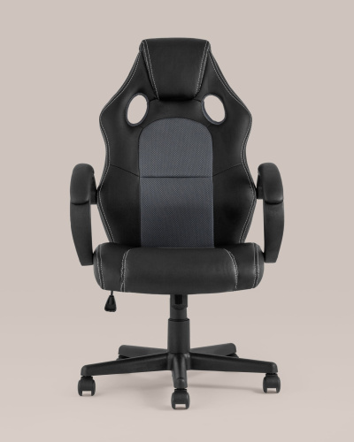 Кресло игровое TopChairs Renegade серое. Фото №5