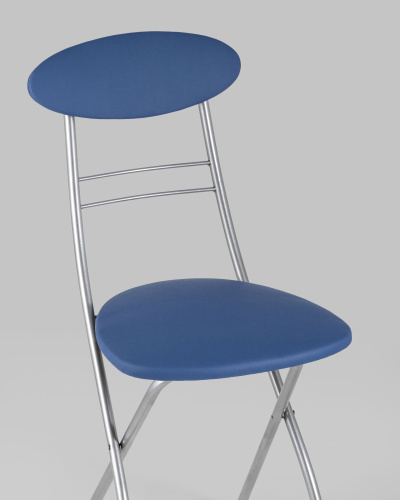 Стул складной М8-01 Компакт синий. Фото №9