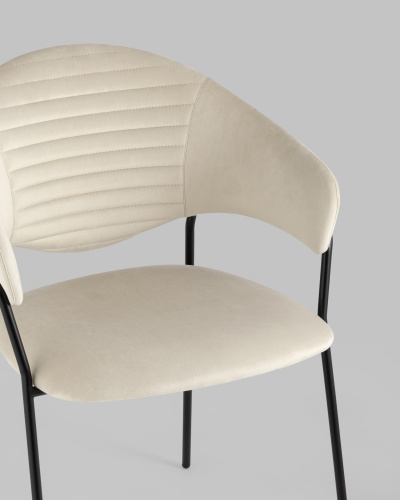 Стул Алексис велюр бежевый. Фото №9