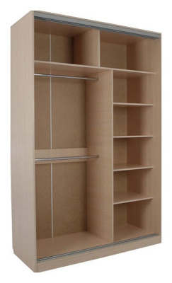 Гранд 2-600* (полки справа) дуб млечный/крем. Фото