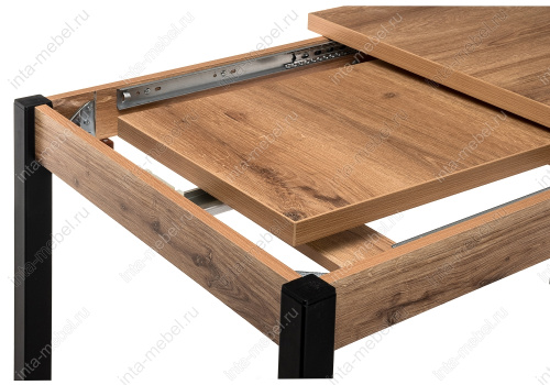 Стол деревянный Оригон дуб горный / черный матовый. Фото №7