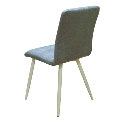 Стул Доби (Каркас (белый 9016 матовый) тк. коллекции Safari голубой 020). Фото №4