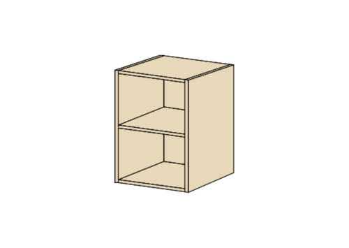 Шкаф гл. 404 мм с задней стенкой ДСП 18мм, открытый Европа Лайт. Фото №1