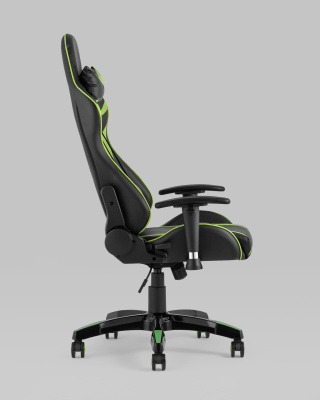 Кресло игровое TopChairs Corvette зеленое фото Кресло игровое TopChairs Corvette зеленое. Фото №4