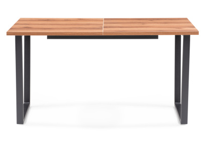 Стол деревянный Лота Лофт 140 25 мм дуб делано темный / матовый черный фото Стол деревянный Лота Лофт 140 25 мм дуб делано темный / матовый черный. Фото №3