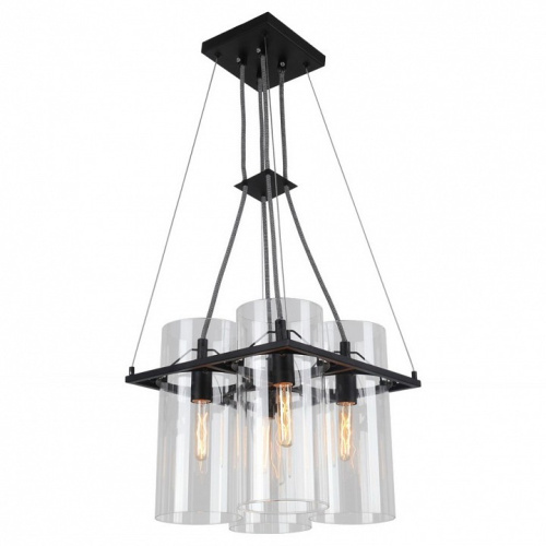 Подвесная люстра Arte Lamp Piatto A8586SP-4BK. Фото №2