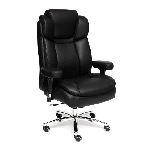 Кресло компьютерное TetChair Big-2 (Искусств. чёрная кожа). Фото №1