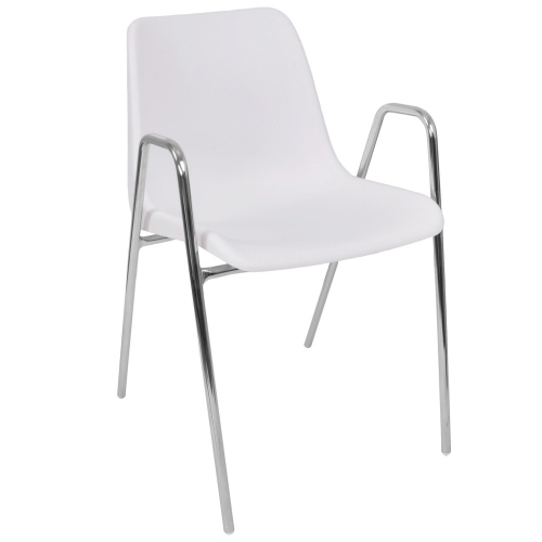 Стул Vicenza-4 высокие ножки с подлокотниками хром. Фото №13