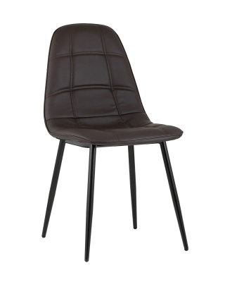 Стул Тейлор экокожа тёмно-коричневый. Фото
