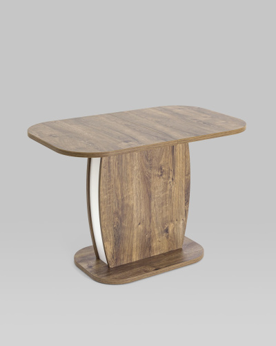 Стол Barrel 110-145*70 дуб Ка/белый. Фото №3