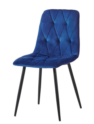 Стул C-1333 синий UF910-19/матовый черный. Фото №3