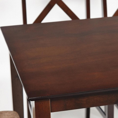 Обеденный комплект эконом Хадсон (стол + 4 стула)/ Hudson Dining Set дерево гевея/мдф, стол: 110х70х75см / стул: 44х42х89см, cappuccino (тем фото Обеденный комплект эконом Хадсон (стол + 4 стула)/ Hudson Dining Set дерево гевея/мдф, стол: 110х70х75см / стул: 44х42х89см, cappuccino (тем. Фото №2