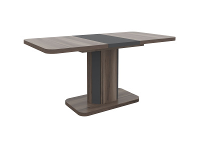 Стол раскладной А56 120/160x80 см вяз каменный/графит. Фото