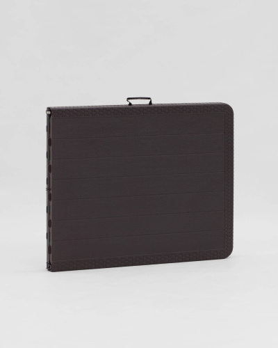 Стол складной чемодан пластиковый Кейт 180 коричневый. Фото №9