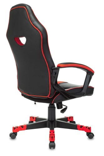 Кресло игровое Zombie GAME 16 черный/красный текстиль/эко.кожа крестовина пластик. Фото №6