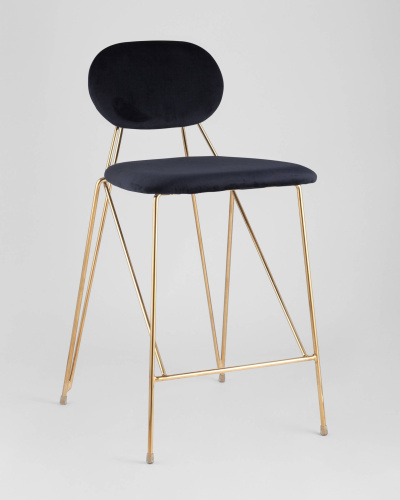 Стул Элис полубарный темно-синий. Фото №3