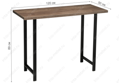 Стол деревянный Пегас дуб велингтон / черный матовый. Фото