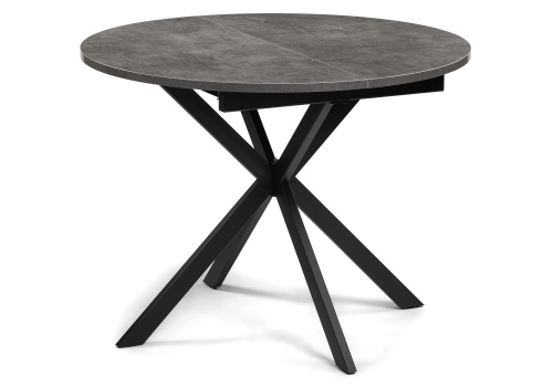 Стол деревянный Сурео 2 камень темный / черный. Фото №1