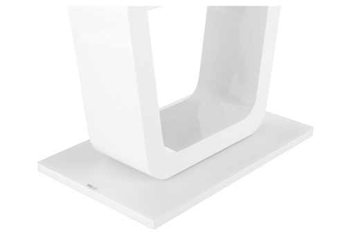 Стол стеклянный Vlinder 140 super white. Фото №7