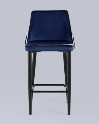 Стул полубарный Коби велюр синий фото Стул полубарный Коби велюр синий. Фото №5