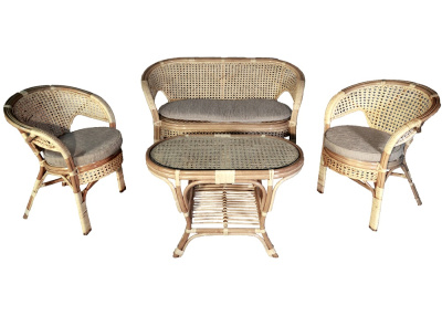 Комплект для террасы 02/15 с диваном фото Комплект для террасы 02/15 с диваном. Фото №3