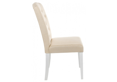 Стул деревянный Menson white / fabric сream фото Стул деревянный Menson white / fabric сream. Фото