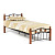 Кровать AT 126 + основание из деревянных ламелей (90 см x 200 см)